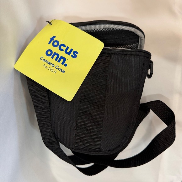 Onn Other - Onn DSLR Camera Case Black Padded Holster Bag with Shoulder Strap New‎